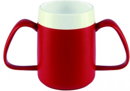 Conische ergobeker - rood - Ornamin van Ornamin — afbeelding 2