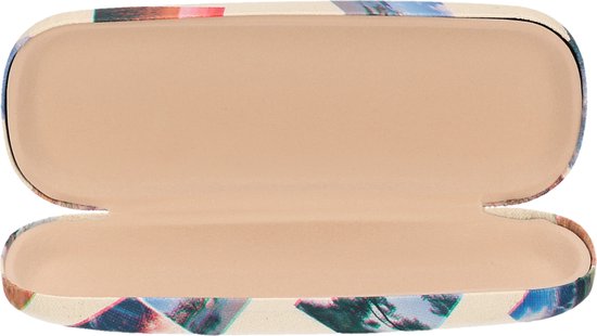 Concorde Étui à lunettes/housse de rangement pour lunettes Holiday - plastique dur - blanc crème - housse de lunettes de soleil