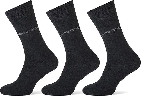 Pierre Cardin 3-paar heren sokken -Katoen - 42 - Grijs