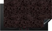 KitchenYeah® Inductie beschermer 89.6x51.6 cm - Graniet print - Zwart - Patronen - Kookplaataccessoires - Afdekplaat voor kookplaat - Inductiebeschermer - Inductiemat - Inductieplaat mat