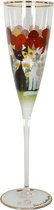 Goebel - Rosina Wachtmeister | Champagne glas Lestate in giardino | Glas - 27cm - met echt goud - 100ml
