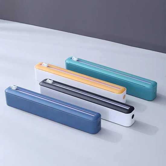 Foliedispenser en aluminium houder met cutter, 4-in-1 afroller