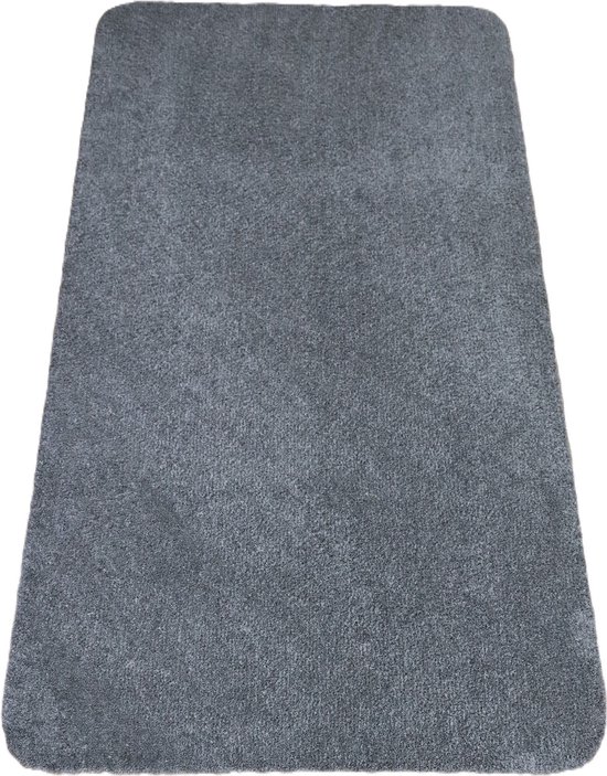 Wastafelmat - Badkamermat Soft grijs 60x120 antislip