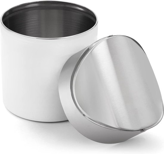 Tiny Desktop Prullenbak met Deksel, Mini Afvalbak, Modieuze Stijl Keuken Prullenbak Kleine Kleine Leuke Aanrecht Badkamer Afvalbak, voor Slaapkamer, Badkamer, RV, Koffie Station(Donkergroen