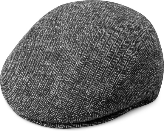 Fawler Boston Fido grijze flat cap voor heren