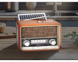 LTC - Draagbare radio - Bluetooth, FM/AM/SW, USB, zonnepaneel, LXLTC103UBT