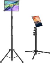 Tablet Statief Standaard, in hoogte verstelbare tablet vloerstandaard met 360 ° rotatie Tablet Houder Mount voor iPad Pro 12.9/11/10.5/9.7, iPad Air, Samsung Tab, Surface Pro en alle 9-15 inch tablets