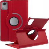 360 Rotating Book Case - Geschikt voor Lenovo Tab M11 Hoesje - Rood