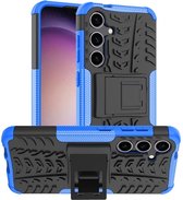 Coverup Rugged Kickstand Back Cover - Geschikt voor Samsung Galaxy S24 Hoesje - Blauw
