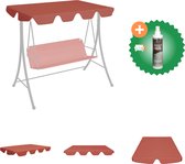 vidaXL Balançoire de rechange pour auvent 188/168 x 110/145 cm Tente de fête en terre cuite avec nettoyeur