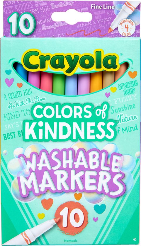 Crayola - Colour Of Kindess - Viltstiften - Uitwasbare Viltstiften Voor Kinderen