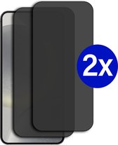 Double Pack - Screenprotector geschikt voor OPPO Reno 8 Lite - Privacy - Tempered Glass - Beschermglas - Glas - 2x Screenprotector - Privacy screenprotector