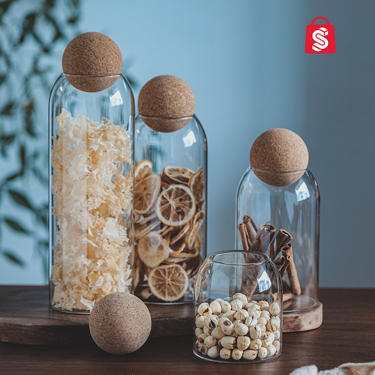 Voorraad potten glas met deksel - Voorraadpotten - Voorraadbussen - keuken accessoires – 3x 1500ml – TheStudentShop