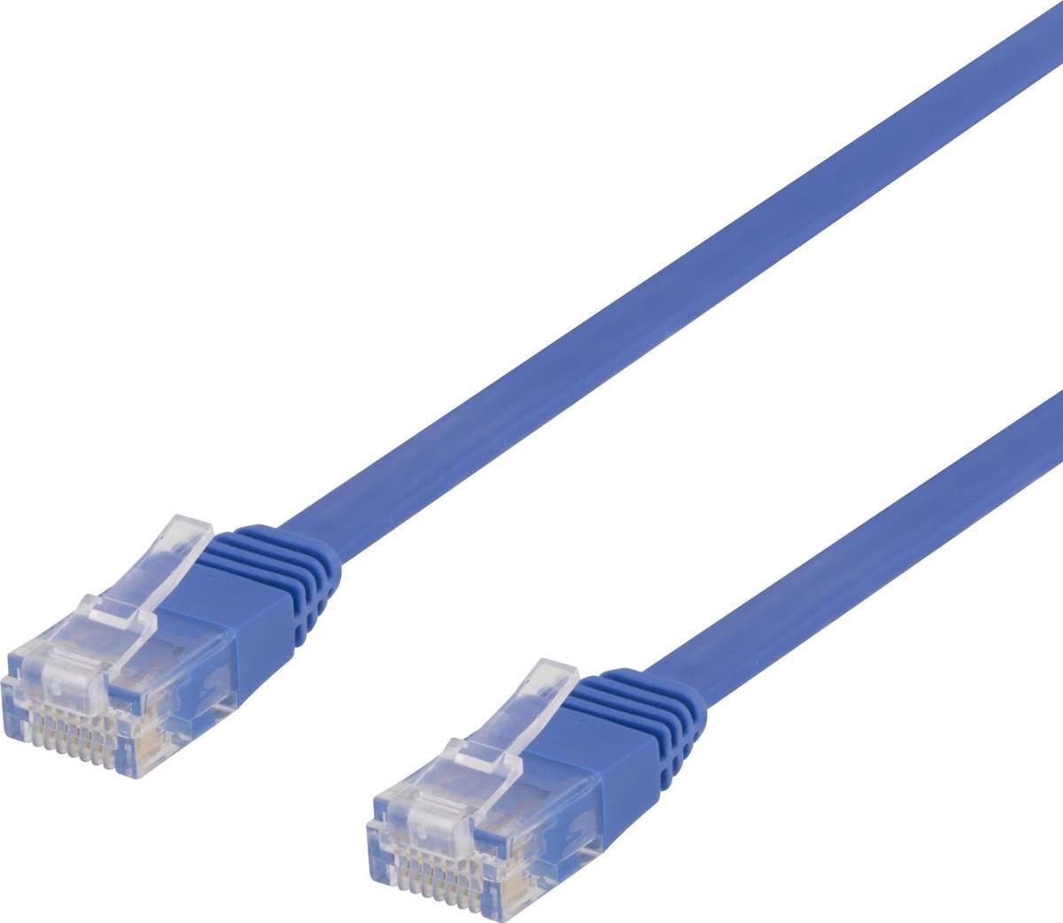 Deltaco – Netwerkkabel – 5 m – Cat6 – U/UTP – RJ-45 – Goudgeleider – Blauw