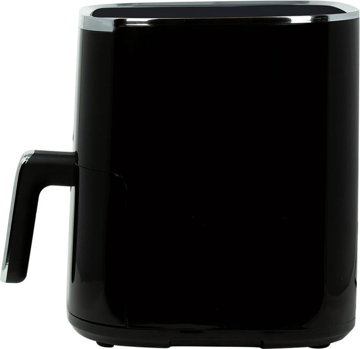 Jocca Heteluchtfriteuse, 5 l, olievrije friteuse met venster, airfryer, 1450 W vermogen, oververhittingsbeveiliging, led-touchscreen, vooraf ingestelde programma's, zwart