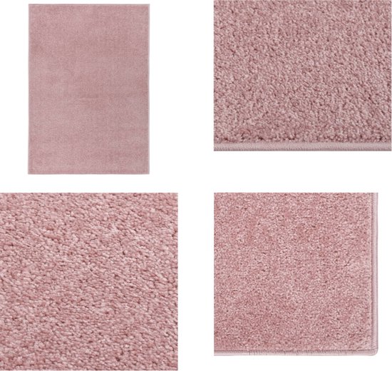 vidaXL Vloerkleed kortpolig 240x340 cm roze - Vloerkleed - Vloerkleden - Kleed - Loper