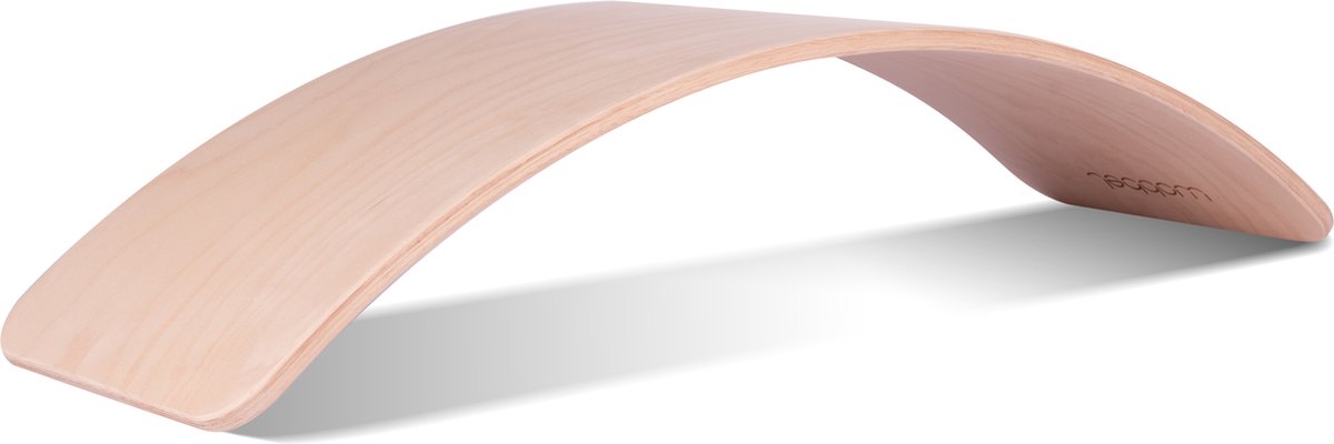 Wobbel XL Balansbord Volwassenen & Tieners (12+) - Houten Balance Board Yoga & Balanstraining - Zonder Vilt - FSC Beukenhout - 115 cm - Het Origineel Sinds 2015