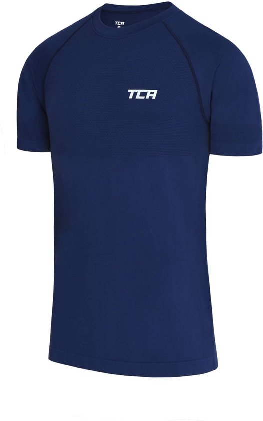 TCA T-shirt d'entraînement de course à pied SuperKnit techniquement conçu pour hommes - Blauw, XL