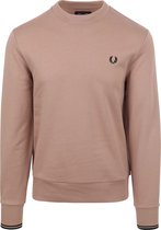 Fred Perry - Sweater Logo Oud Roze - Heren - Maat XL - Regular-fit