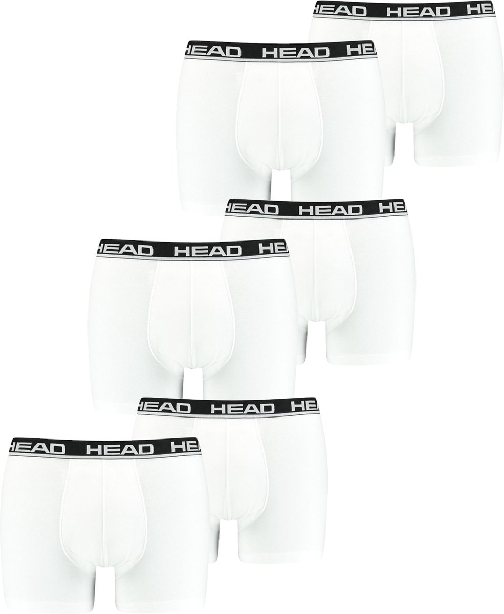 HEAD Heren Boxershorts HEAD BASIC BOXER 6er Pack Wit XL