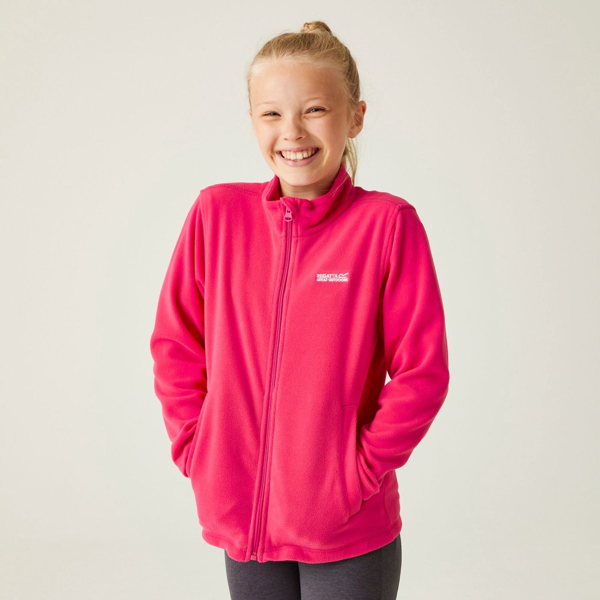 Fleece Wandelen Kinderen Lichtgewicht Roze