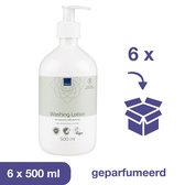 ABENA Milde Waslotion Geparfumeerd - Milde lotion, Zacht voor de Huid - Wassen Zonder Water - Vegan en Duurzaam Geproduceerd - Kleurstofvrij - 6x 500ml