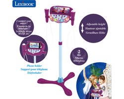 Frozen Verstelbare Standaard met 2 Microfoons met Stemeffecten, Verlichting, Luidspreker, Bluetooth