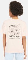 Vans WM 'Grow Peach' T-shirt met backprint (Maat S) Licht oranje/Peach