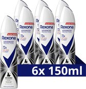 Bol.com Rexona Women Advanced Protection Anti-Transpirant Spray - Invisible - onzichtbaar op zwarte en witte kleding - 6 x 150 ml aanbieding