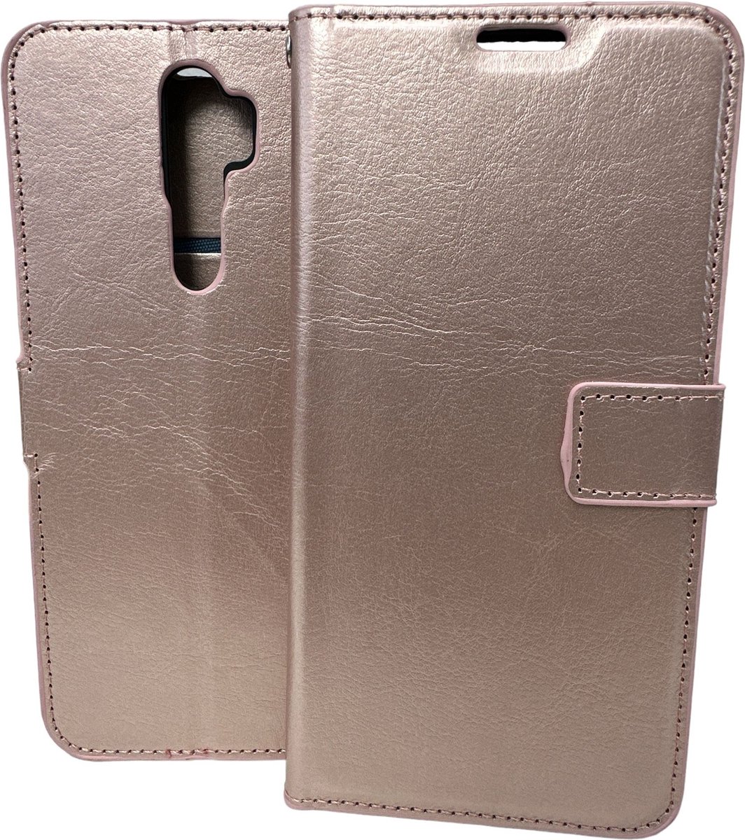 Portemonnee Book Case Hoesje Geschikt voor: Oppo A9 (2020) / A5 (2020) - Rosegoud