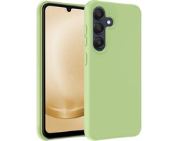 Hoesje Geschikt voor Samsung A25 Hoesje Siliconen Case - Hoes Geschikt voor Samsung Galaxy A25 Hoes Siliconen - Groen