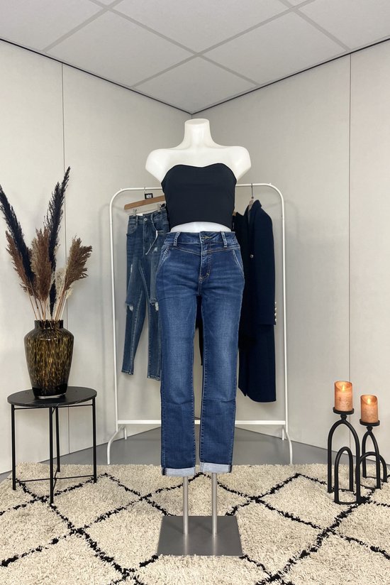 Xiana | Skinny Jeans, Blauw, Maat 40/L