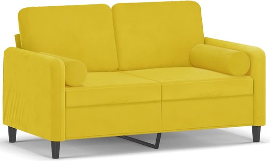 vidaXL-Tweezitsbank-met-sierkussens-120-cm-fluweel-geel