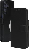 Mobiparts hoesje geschikt voor Samsung Galaxy A25 - Wallet/Boekhoesje - Eco Leer - Magneet Sluiting - Opberg vakken - Zwart