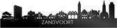 Skyline Zandvoort Zwart Glanzend - 80 cm - Woondecoratie - Wanddecoratie - Meer steden beschikbaar - Woonkamer idee - City Art - Steden kunst - Cadeau voor hem - Cadeau voor haar - Jubileum - Trouwerij - WoodWideCities