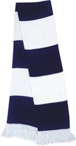 Sjaal / Stola / Nekwarmer Unisex One Size Result White / Navy 100% Acryl