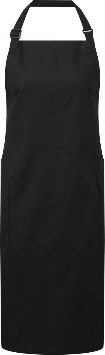 Schort/Tuniek/Werkblouse Unisex One Size Premier Black 65% , 35% Katoen