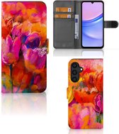 GSM Hoesje Geschikt voor Samsung Galaxy A15 Cover met Tekst Tulips