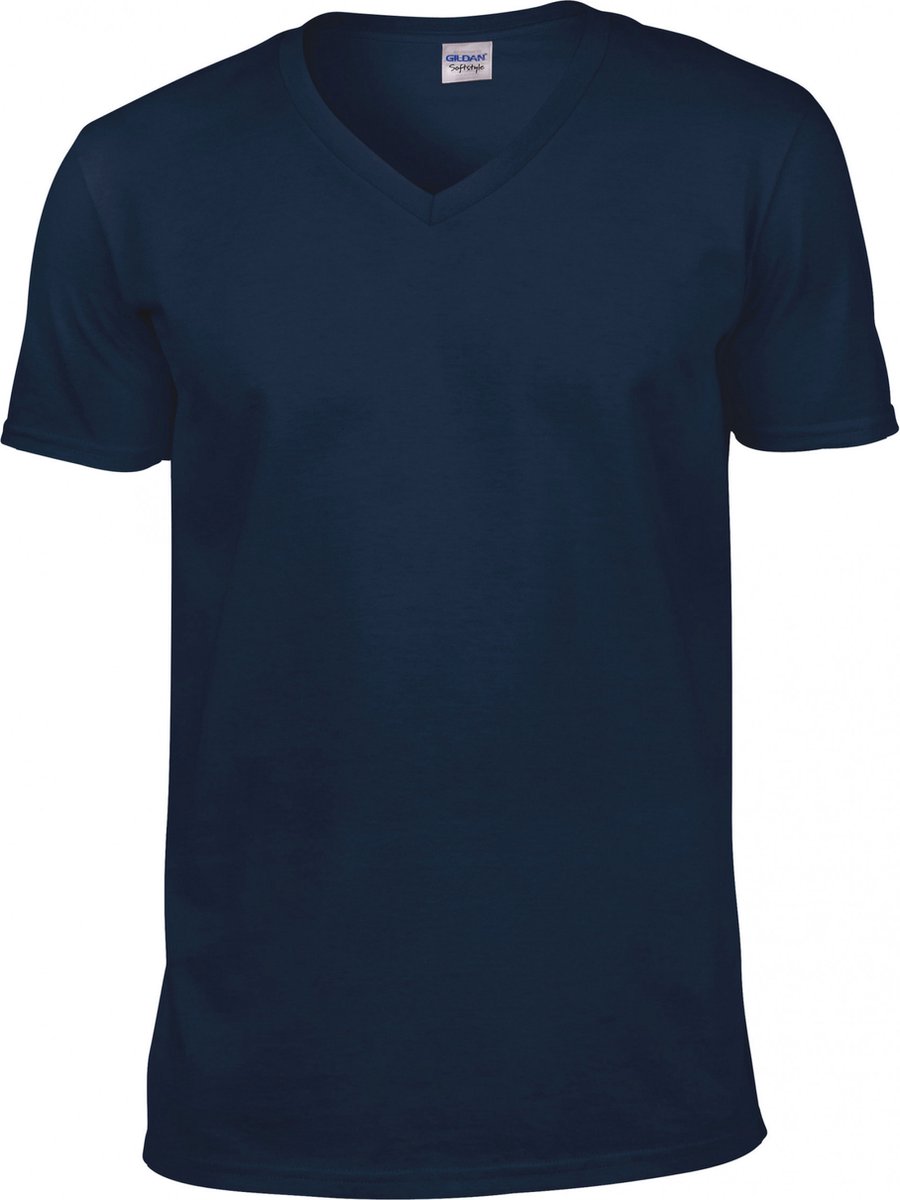 Gildan Softstyle Euro Fit Adult V-neck T-shirt GI64V00 - Navy - XL
