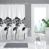 Casabueno - Douchegordijn 120x200 cm Wit - Badkamer Gordijn - Shower Curtain - Waterdicht - Een Stuk - Sneldrogend en Anti Schimmel -Wasbaar en Duurzaam - 3391