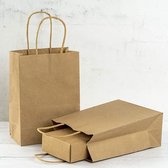 Tassen en papier Kraft || Sacs cadeaux en papier Sacs de transport en papier avec poignées 25
