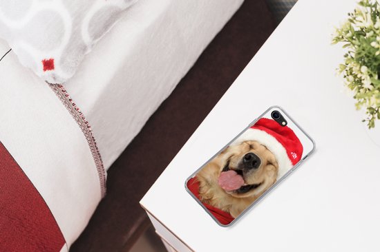 Telefoonhoesje Geschikt voor iPhone 8 hoesje - Hond - Grappig - Lachen - Kinderen - Jongens - Meisjes - Siliconen Telefoonhoesje Telefoonhoesje