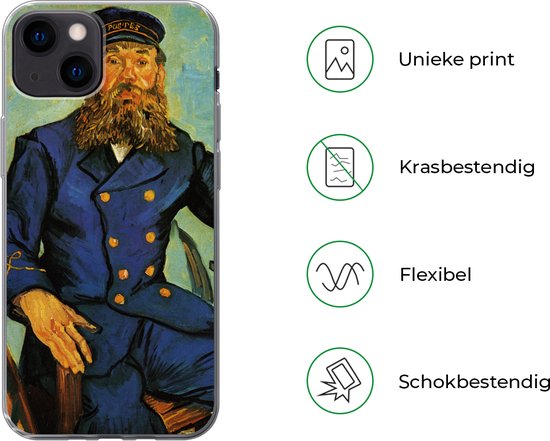 Coque iPhone 13 - Portrait de Joseph Roulin - Vincent van Gogh - Coque de téléphone en Siliconen