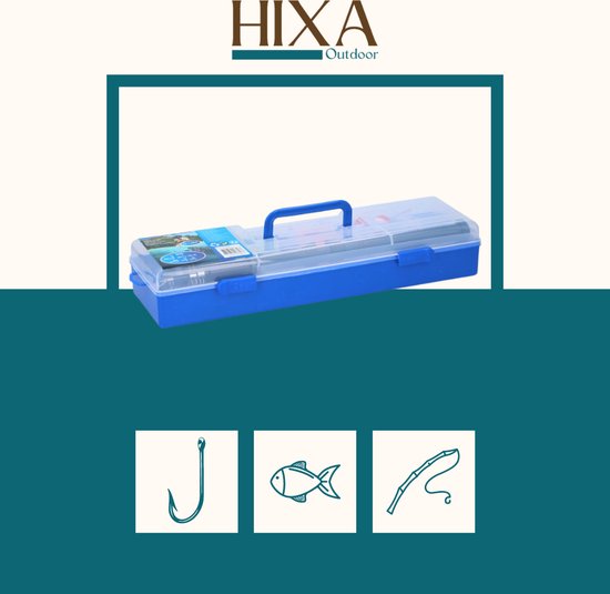 HIXA Viskoffer - met Accessoires - Gevuld - 46x13x8 cm - Vishengelset - Telescopische Vishengel van Merkloos — afbeelding 4