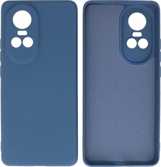 Hoesje Geschikt voor OPPO Reno 10 5G - Fashion Telefoonhoesje Backcover - Siliconen Hoesje - Navy