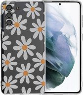 iMoshion Hoesje Geschikt voor Samsung Galaxy S21 Plus Hoesje Siliconen - iMoshion Design hoesje - Meerkleurig / Daisy Flower