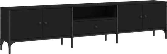 vidaXL-Tv-meubel-met-lade-200x25x44-cm-bewerkt-hout-sonoma-eikenkleur