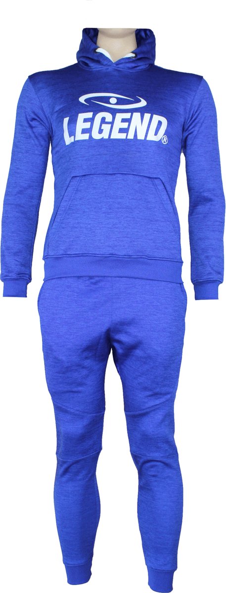 Joggingpak dames/heren met hoodie blauw  104