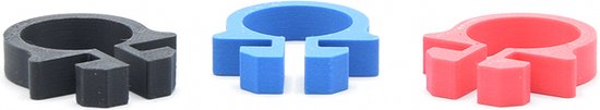 XL Kabelmanagement Clips voor Sim Rig - Extrusieprofiel 4040 / 4080 / 8020 - Sim Racing Accessoires - Kleur Zwart / 5 - 5 stuks van Merkloos — afbeelding 2