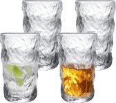 Longdrinkglazenset, 300 ml, 6-delig, kristalglas, voedselglas, sapglas, waterglas, whiskyglas, gin tonic, bekerset